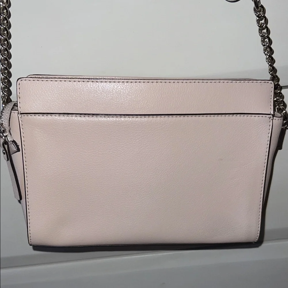 Kate Spade Light Pink Crossbody Bag with Chain Strap